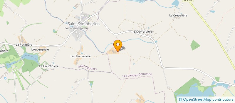 localisation de l'entreprise GAEC BARACOUDA à LES LANDES-GENUSSON