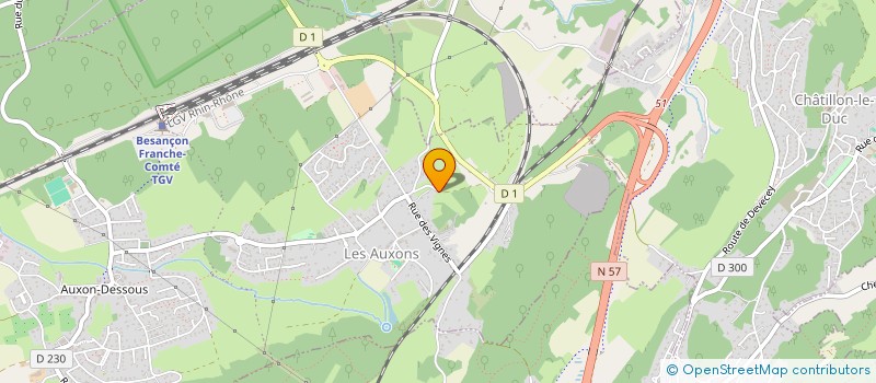 localisation de l'entreprise GAEC BARAL à LES AUXONS