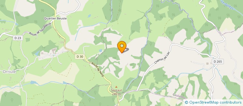 localisation de l'entreprise GAEC BAREILLE  ORRIULE