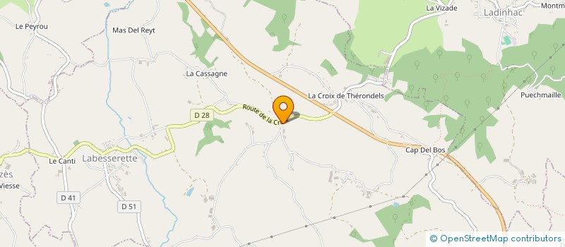 localisation de l'entreprise GAEC BARRAL à LABESSERETTE