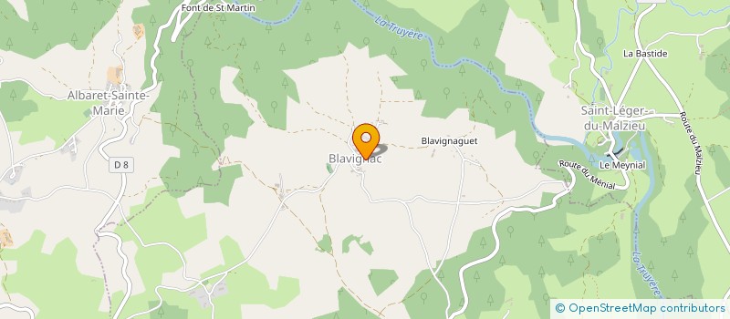 localisation de l'entreprise GAEC BARRES  LA FAGE-SAINT-JULIEN