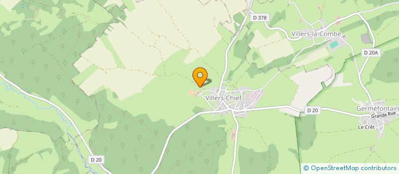 localisation de l'entreprise GAEC BASSIGNOT à VILLERS-CHIEF