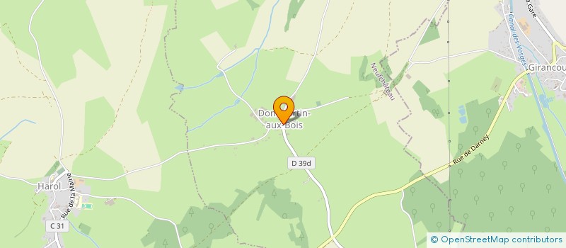 localisation de l'entreprise GAEC BASSOT  DOMMARTIN-AUX-BOIS