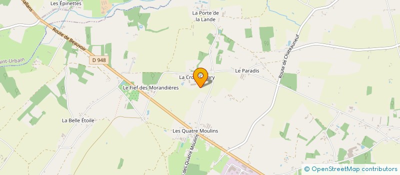 localisation de l'entreprise GAEC BAUD à SALLERTAINE