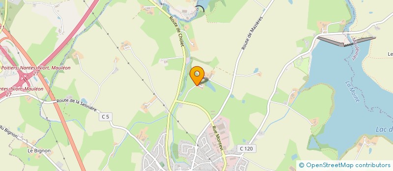 localisation de l'entreprise GAEC BAUFRETON  LA TESSOUALLE