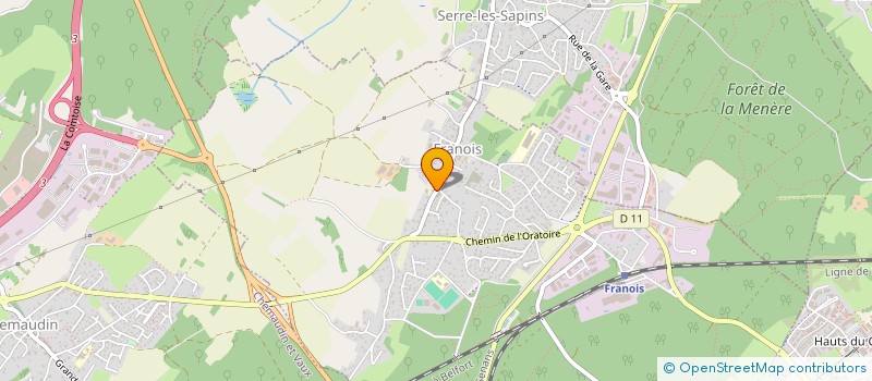 localisation de l'entreprise GAEC BAULIEU à FRANOIS