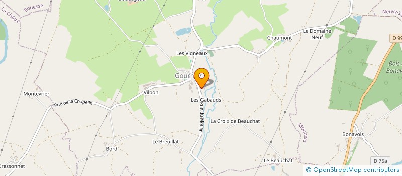 localisation de l'entreprise GAEC BAZIN PERE ET FILS à GOURNAY