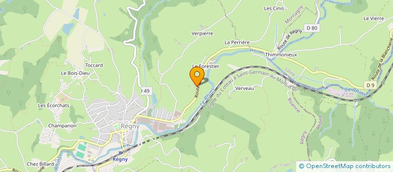 localisation de l'entreprise GAEC BEAUJEU  REGNY