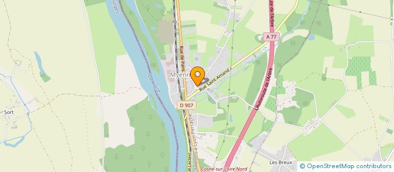 localisation de l'entreprise GAEC BEAUVOIS  LA CELLE-SUR-LOIRE