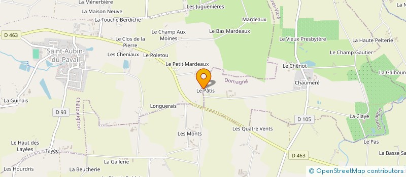 localisation de l'entreprise GAEC BEDIER  DOMAGNE