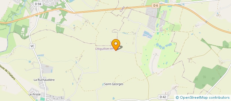 localisation de l'entreprise GAEC BEL AIR à L'AIGUILLON-SUR-VIE