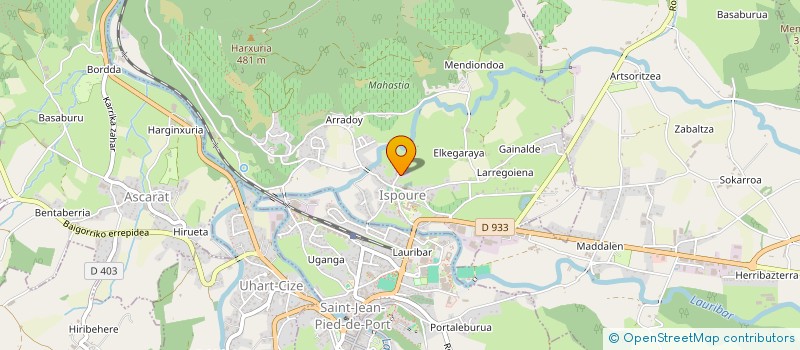 localisation de l'entreprise GAEC BELAGORRIA  ISPOURE