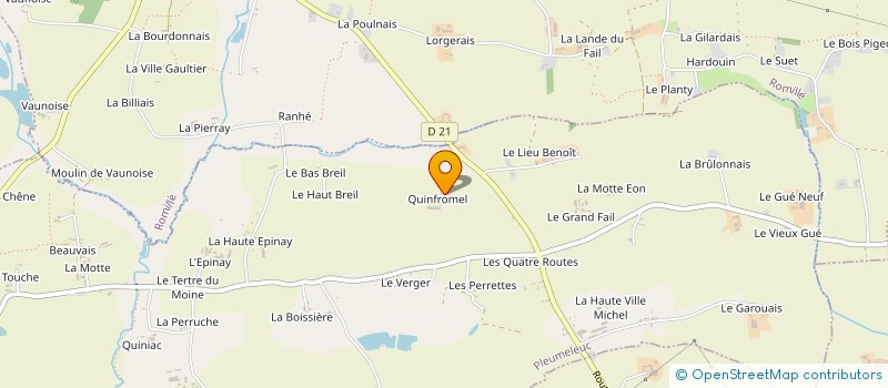 localisation de l'entreprise GAEC BELAN GALLAND à PLEUMELEUC