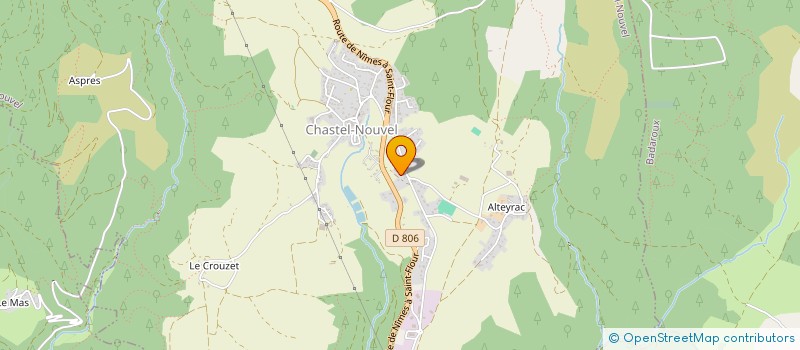 localisation de l'entreprise GAEC BELLE AVENTURE à CHASTEL-NOUVEL