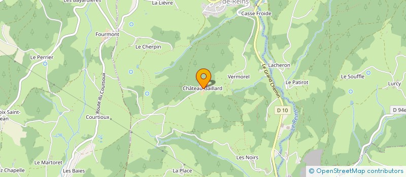 localisation de l'entreprise GAEC BELLE VUE à SAINT-VINCENT-DE-REINS