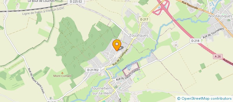 localisation de l'entreprise GAEC BELLE VUE  MUNCQ-NIEURLET