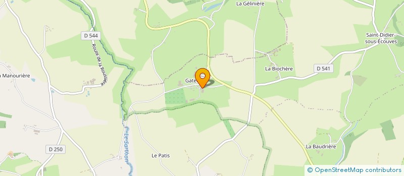 localisation de l'entreprise GAEC BELLEVUE à L'OREE-D'ECOUVES