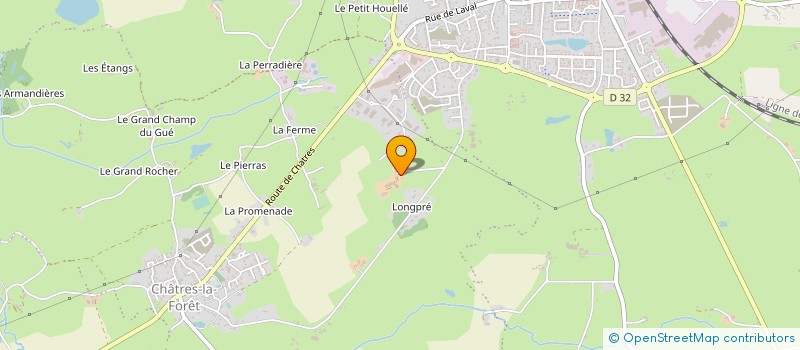 localisation de l'entreprise GAEC BELLEVUE DAVID  EVRON