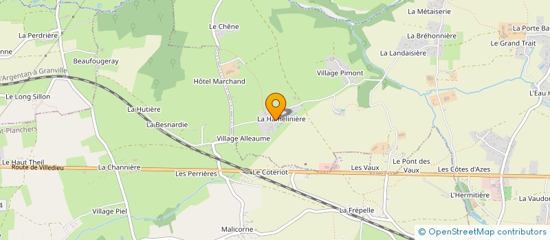 localisation de l'entreprise GAEC BENSET à LA HAYE-PESNEL