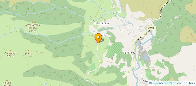 localisation de l'entreprise GAEC BERCETCHE  SAINT-ETIENNE-DE-BAIGORRY