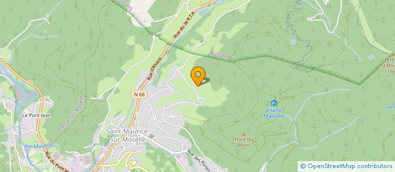 localisation de l'entreprise GAEC BERGERIE DES BALLONS  SAINT-MAURICE-SUR-MOSELLE