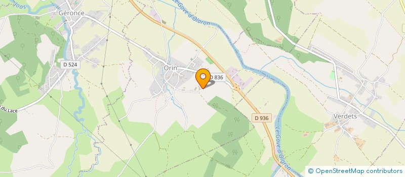 localisation de l'entreprise GAEC BERGOIN à ORIN