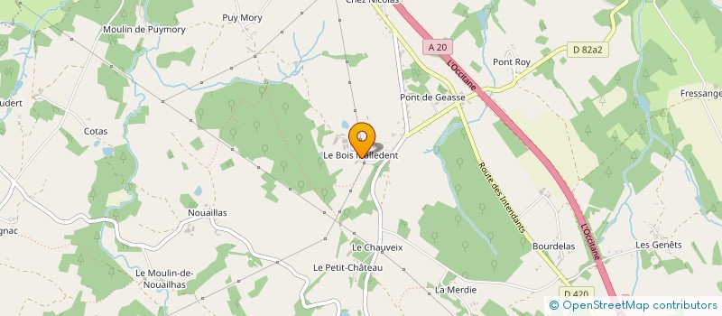 localisation de l'entreprise GAEC BERLAND à VICQ-SUR-BREUILH