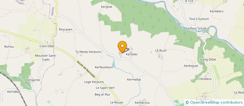 localisation de l'entreprise GAEC BERNARD à MELLAC