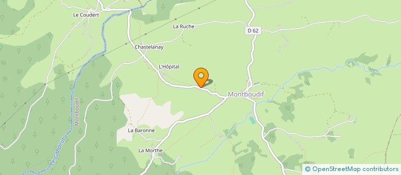 localisation de l'entreprise GAEC BERNARD à MONTBOUDIF