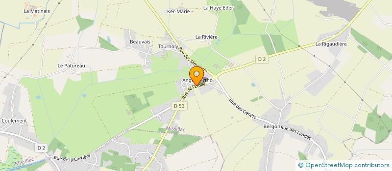localisation de l'entreprise GAEC BERNIER AMG à MISSILLAC