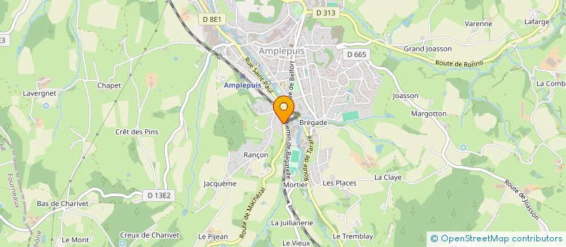 localisation de l'entreprise GAEC BEROUJON PERE FILS à AMPLEPUIS