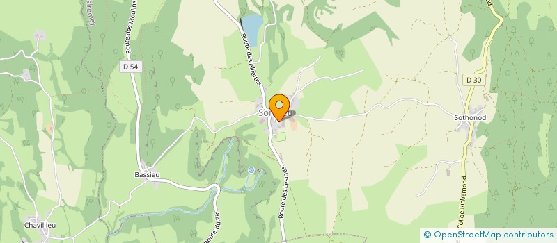 localisation de l'entreprise GAEC BERTHIER  HAUT VALROMEY