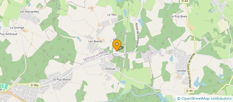 localisation de l'entreprise GAEC BERTHOUX  FEYTIAT