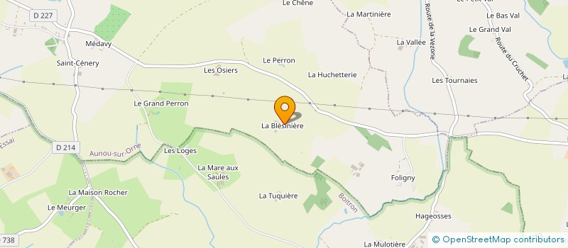 localisation de l'entreprise GAEC BESNIARD FRERES à AUNOU SUR ORNE