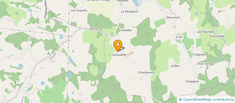 localisation de l'entreprise GAEC BESSE PERE ET FILS  SAINT-PARDOUX-CORBIER