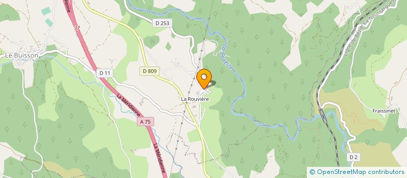 localisation de l'entreprise GAEC BESSIERE DE LA ROUVIERE  LE BUISSON