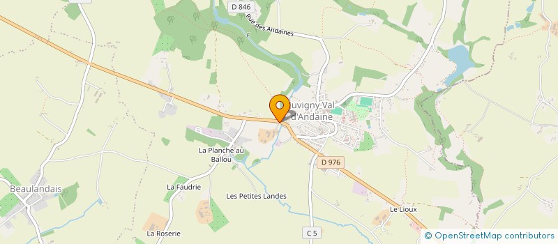 localisation de l'entreprise GAEC BEUDIN à JUVIGNY VAL D'ANDAINE
