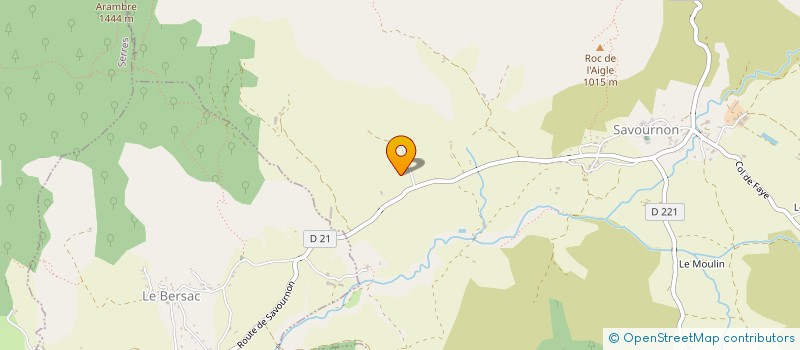 localisation de l'entreprise GAEC BEYNET PERE &FILLE  SAVOURNON