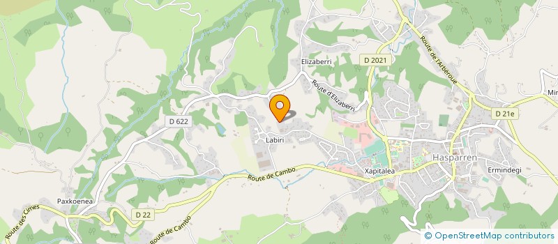 localisation de l'entreprise GAEC BEZIN à LA BASTIDE-CLAIRENCE