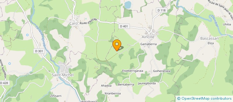 localisation de l'entreprise GAEC BI MENDI  AINCILLE