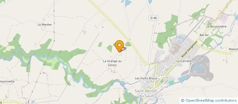 localisation de l'entreprise GAEC BICHIER à ROUSSINES