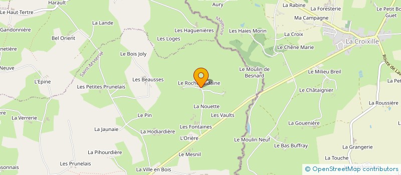 localisation de l'entreprise GAEC BIO BIDAINE à SAINT-M'HERVE