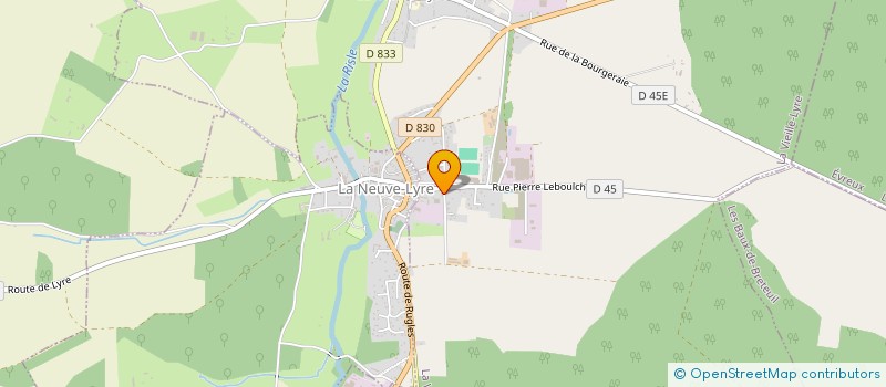 localisation de l'entreprise GAEC BIO DES LYRE  LA VIEILLE-LYRE