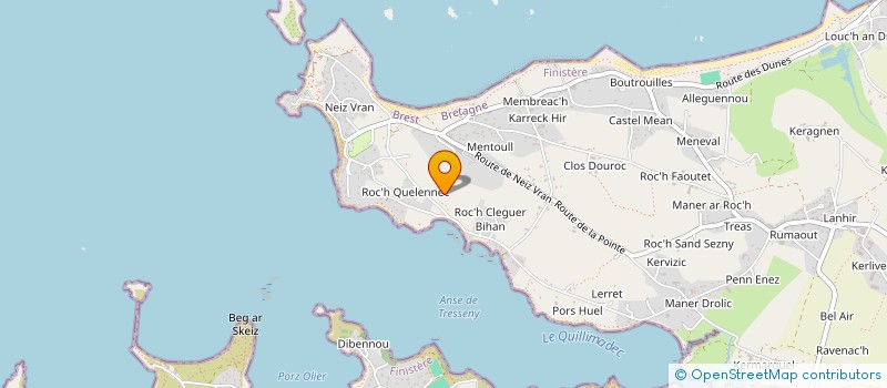 localisation de l'entreprise GAEC BIO TREZ  PLOUNEOUR-BRIGNOGAN-PLAGES