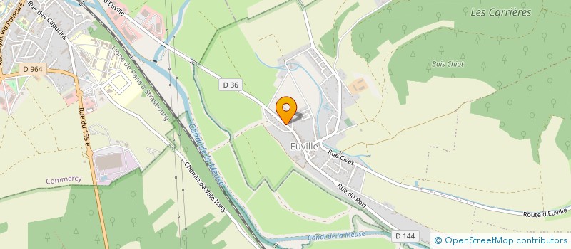 localisation de l'entreprise GAEC BIOGEVAL à EUVILLE