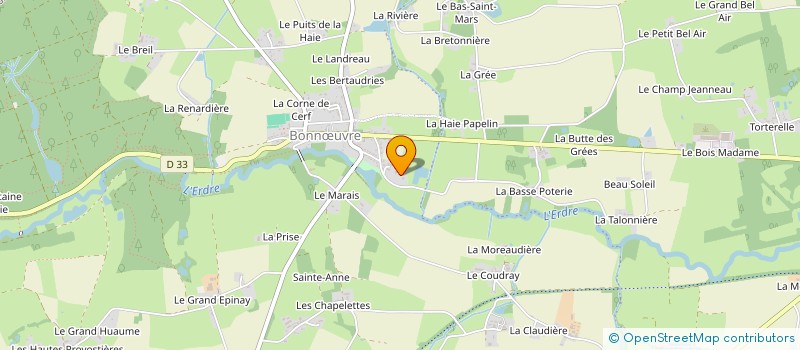 localisation de l'entreprise GAEC BLEU à VALLONS-DE-L'ERDRE