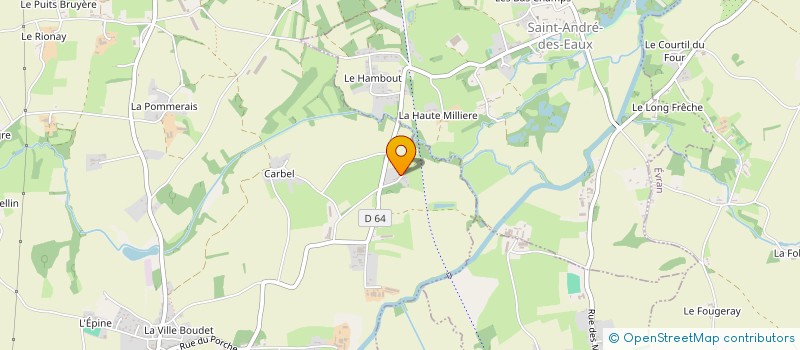 localisation de l'entreprise GAEC BLOUTIN  SAINT-JUVAT