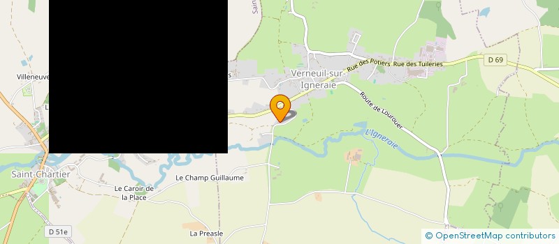 localisation de l'entreprise GAEC BODARD à SAINT-CHARTIER