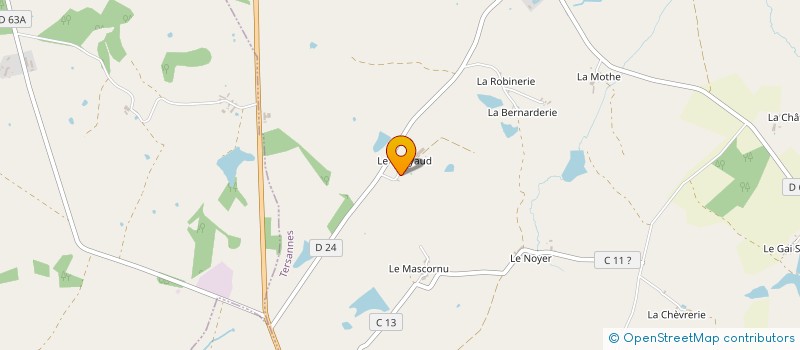 localisation de l'entreprise GAEC BODIN à TERSANNES