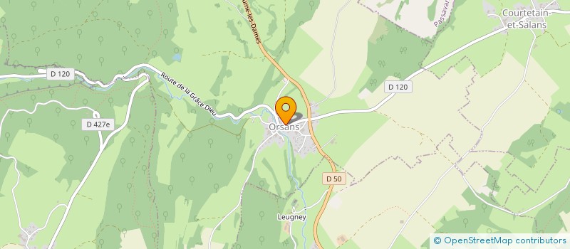 localisation de l'entreprise GAEC BOILLOT à CHAUX-LES-PASSAVANT